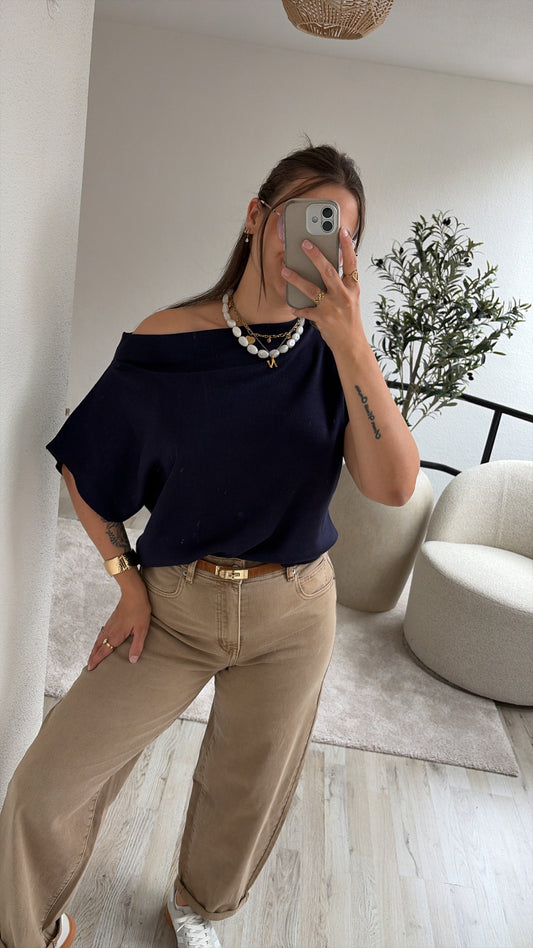 MARINE KNIT TOP