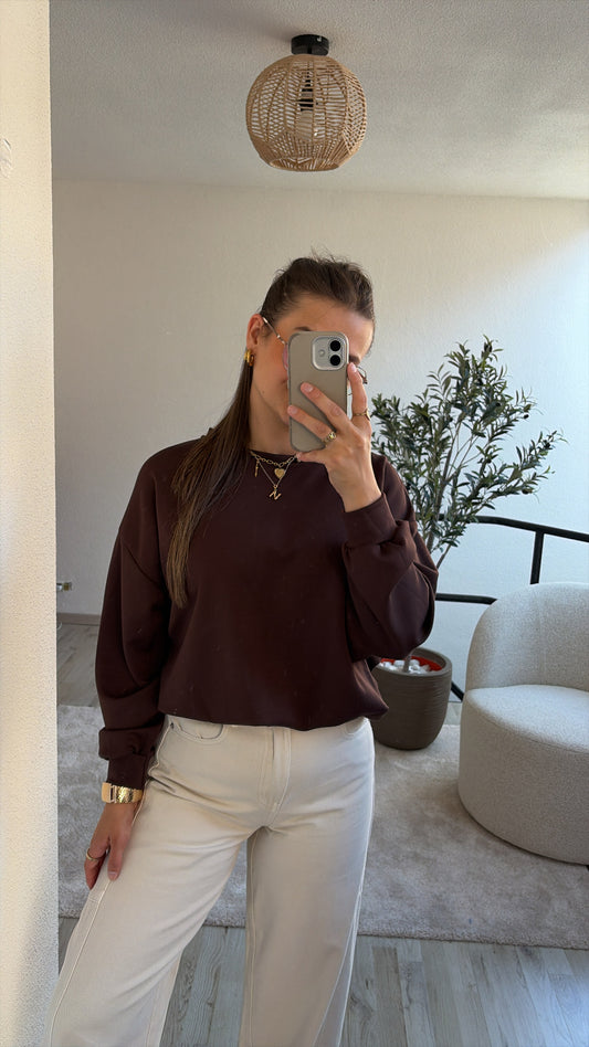 CHOCO PUFFY SWEATER