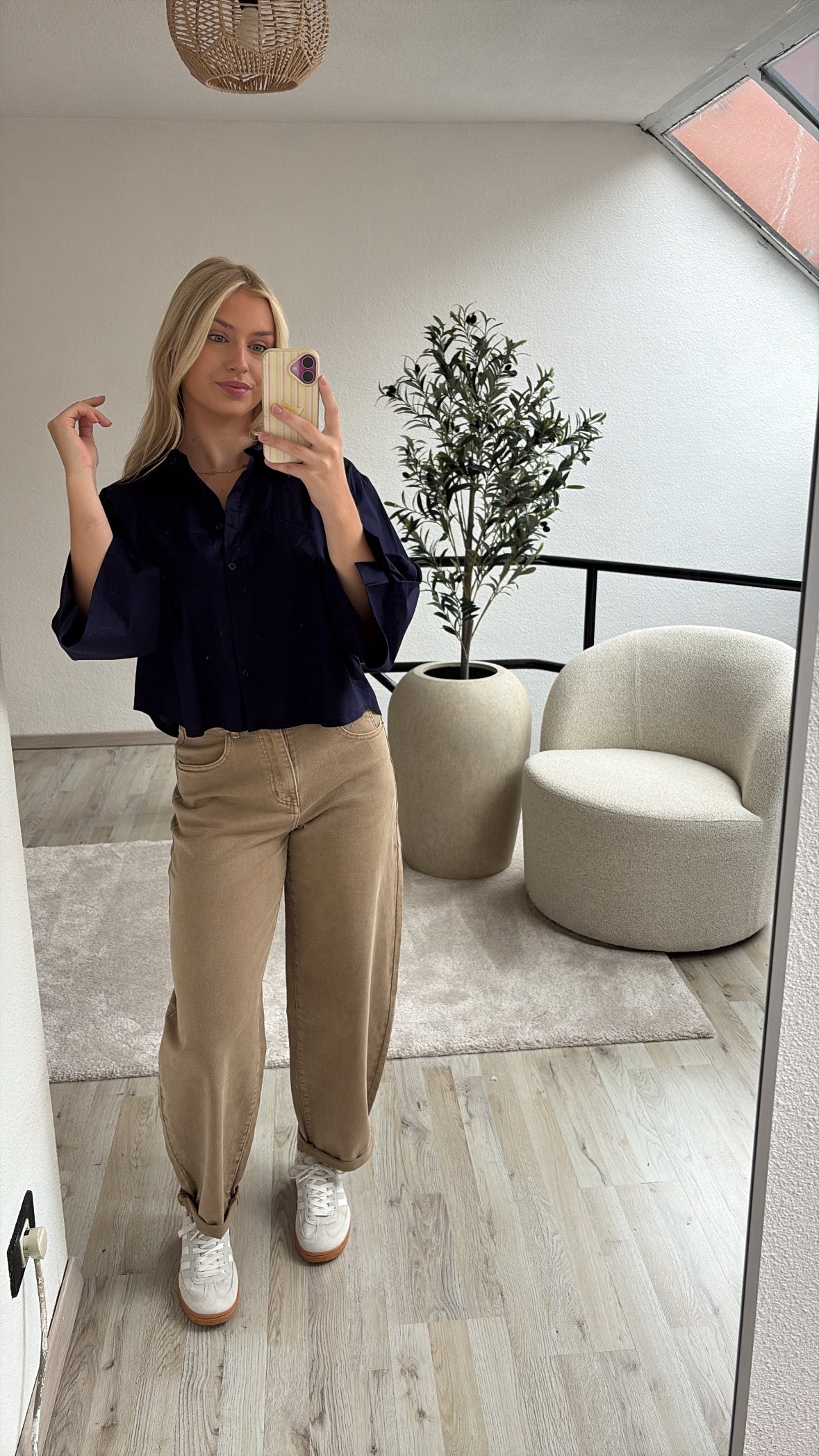 BALLOON JEANS BEIGE