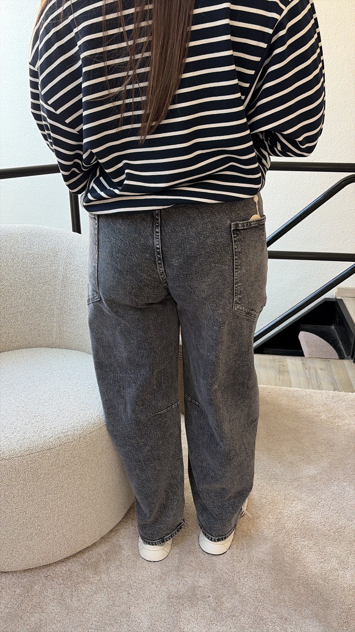 BALLOON JEANS GRIJS