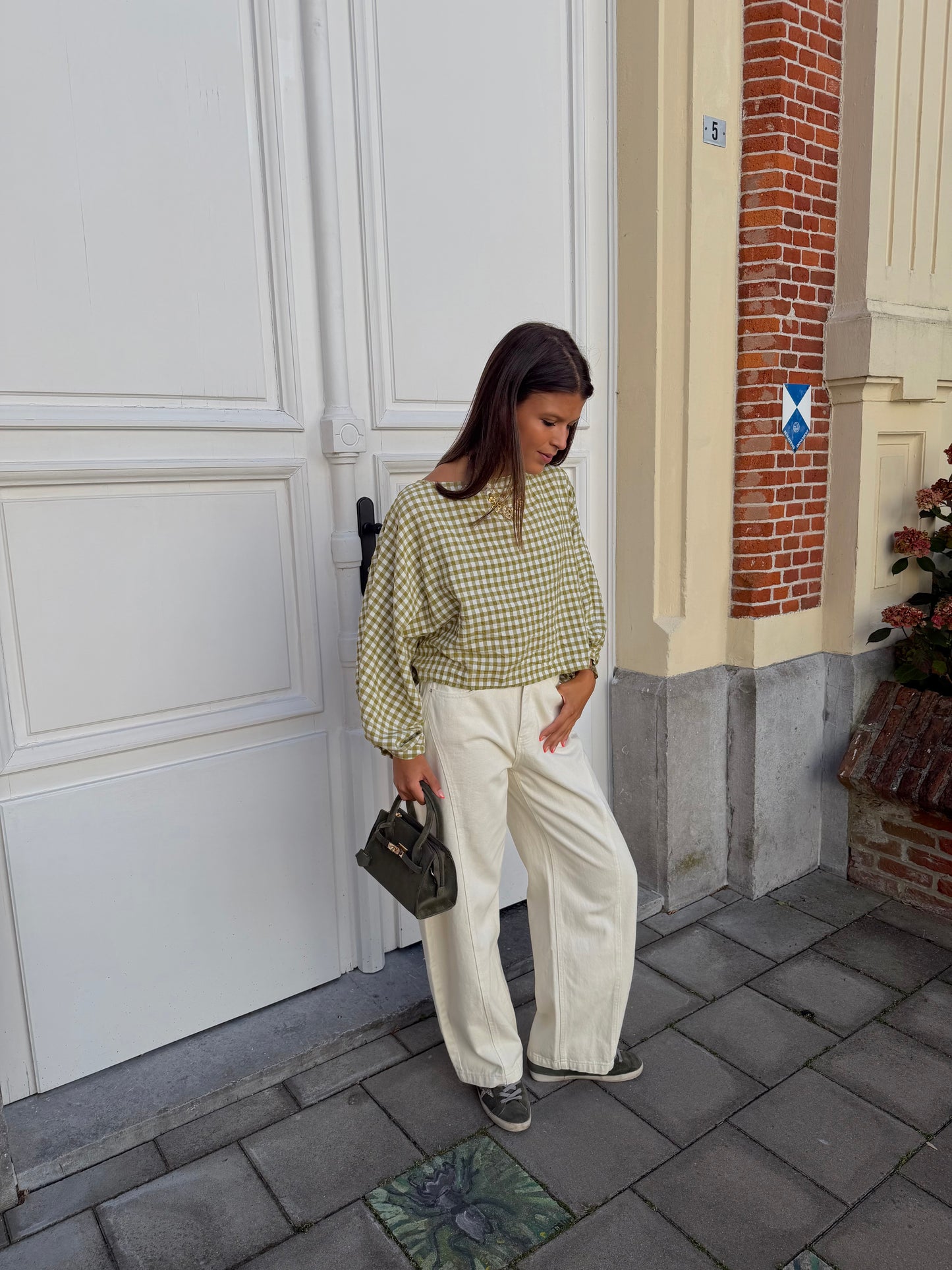 GERUITE BLOUSE OLIVE