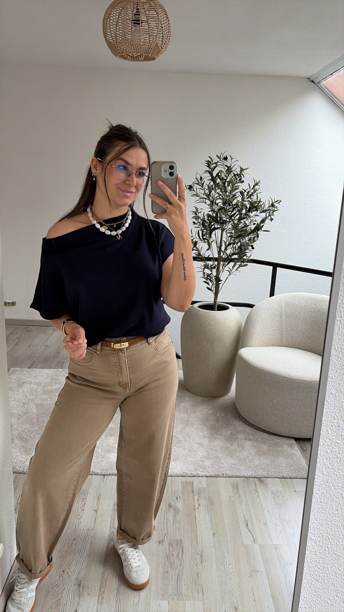 BALLOON JEANS BEIGE