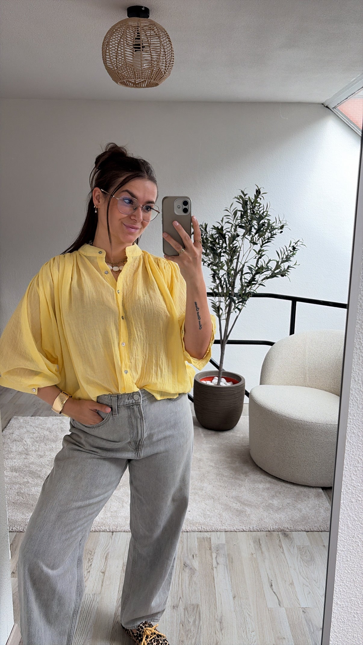 EFFEN BLOUSE GEEL