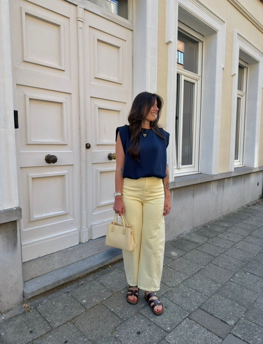 BALLOON JEANS GEEL