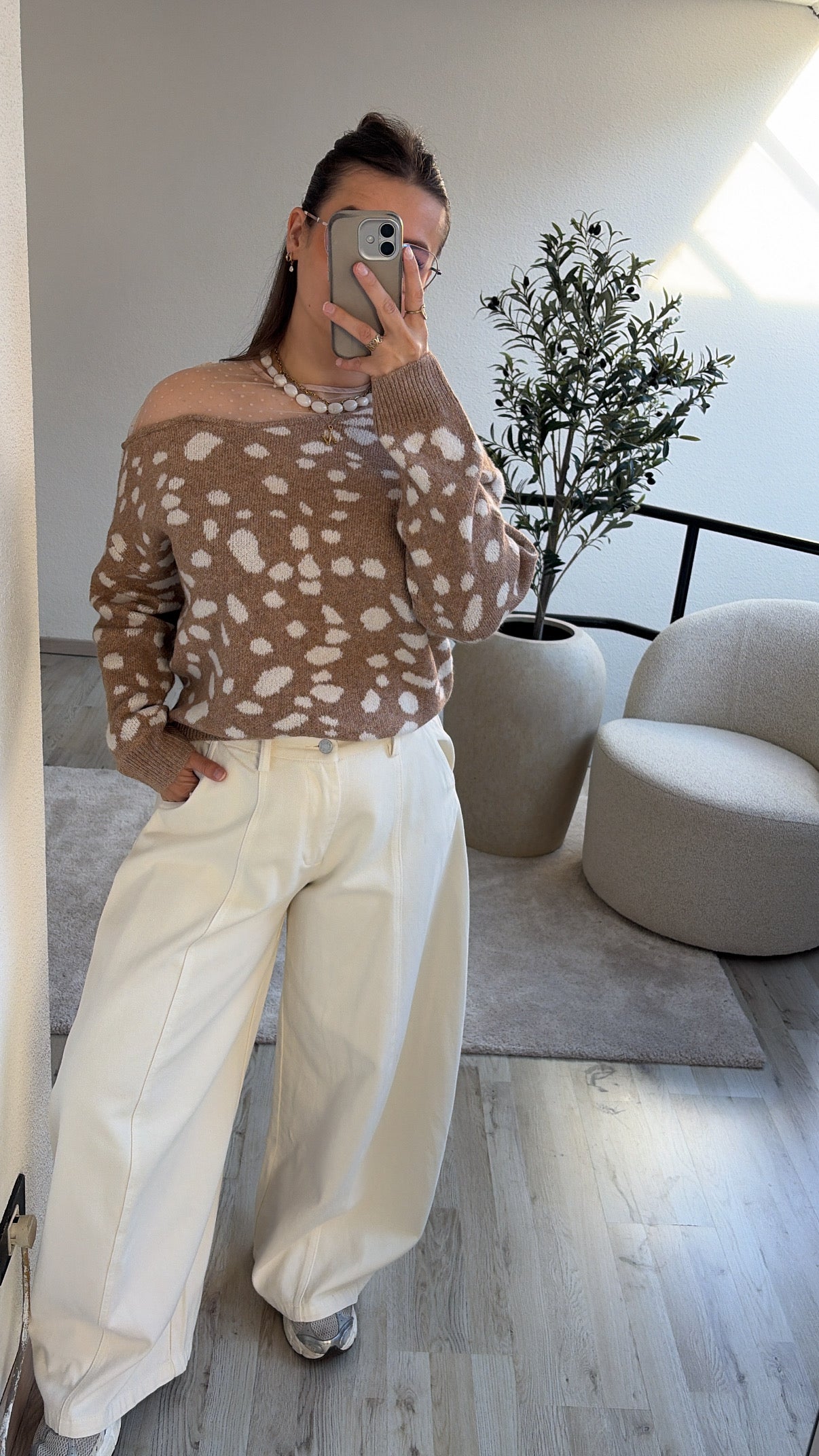 TAUPE BAMBI KNIT