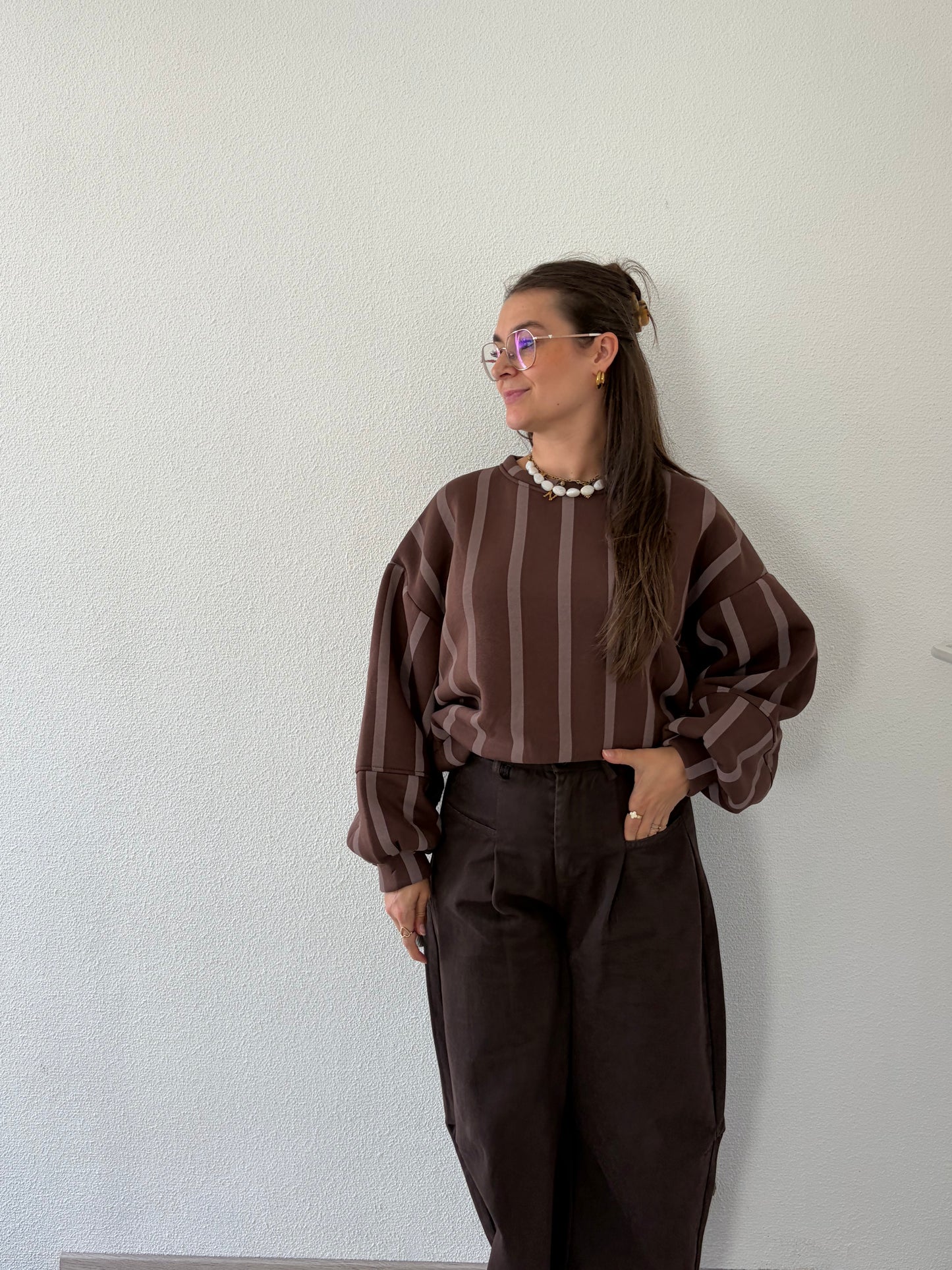 SWEATER CHOCO STREEP