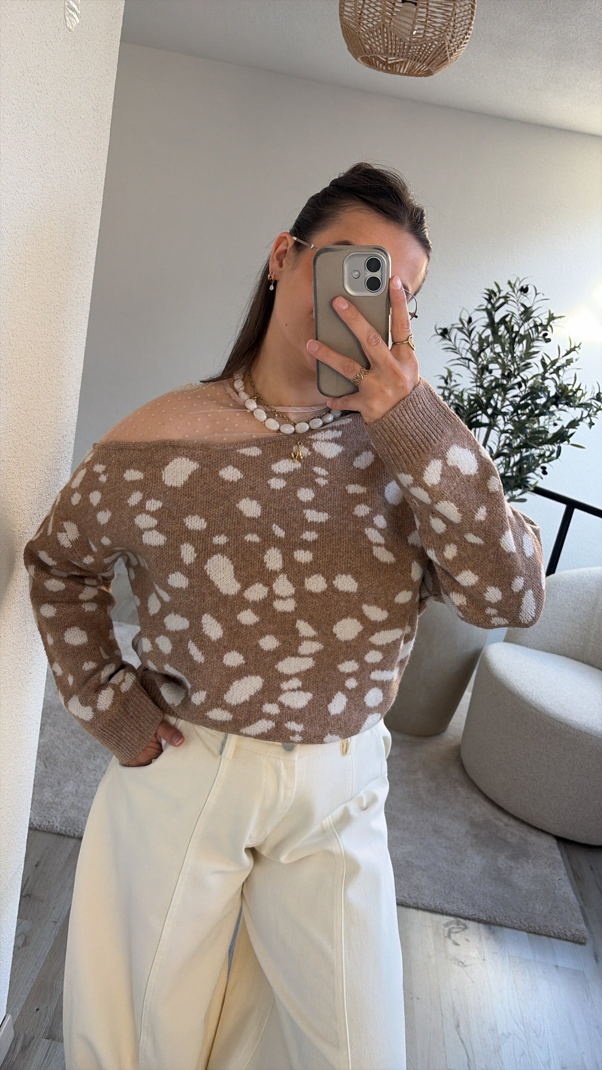 TAUPE BAMBI KNIT