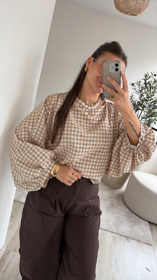 GERUITE BLOUSE BEIGE