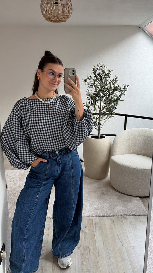 GERUITE BLOUSE MARINE