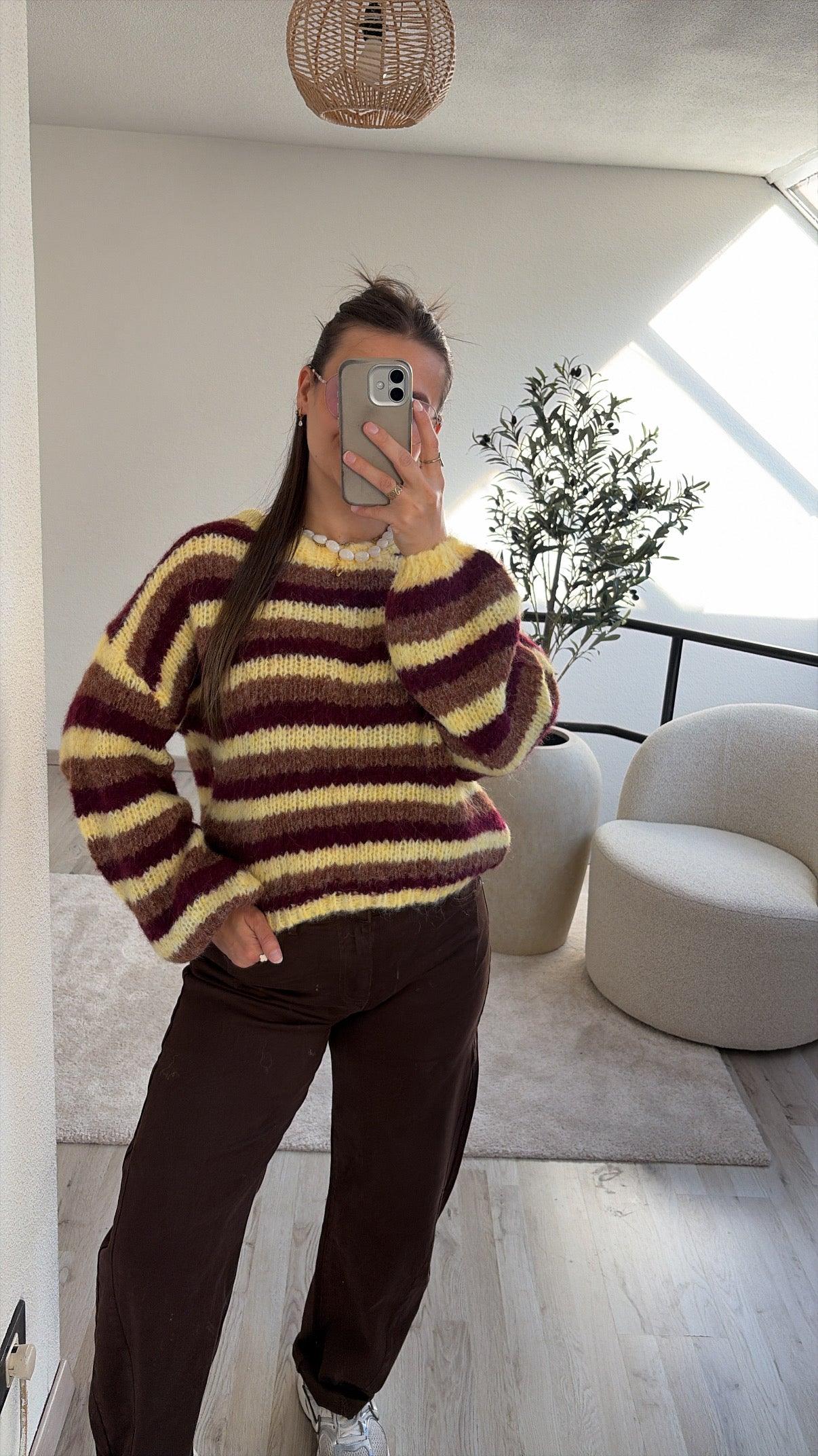YELLOW STRIPED KNIT