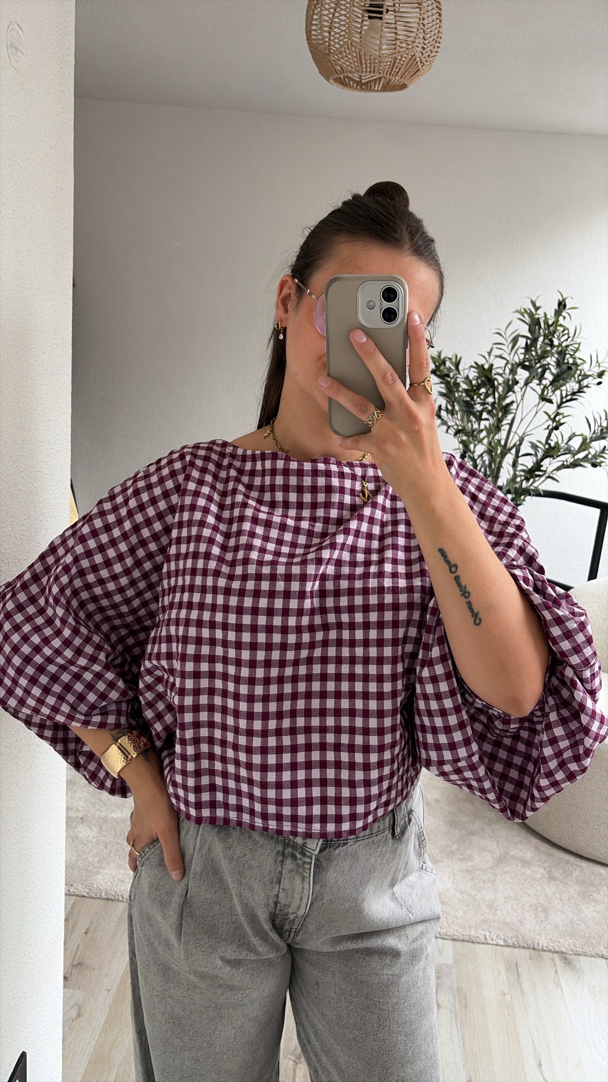 GERUITE BLOUSE VIOLET