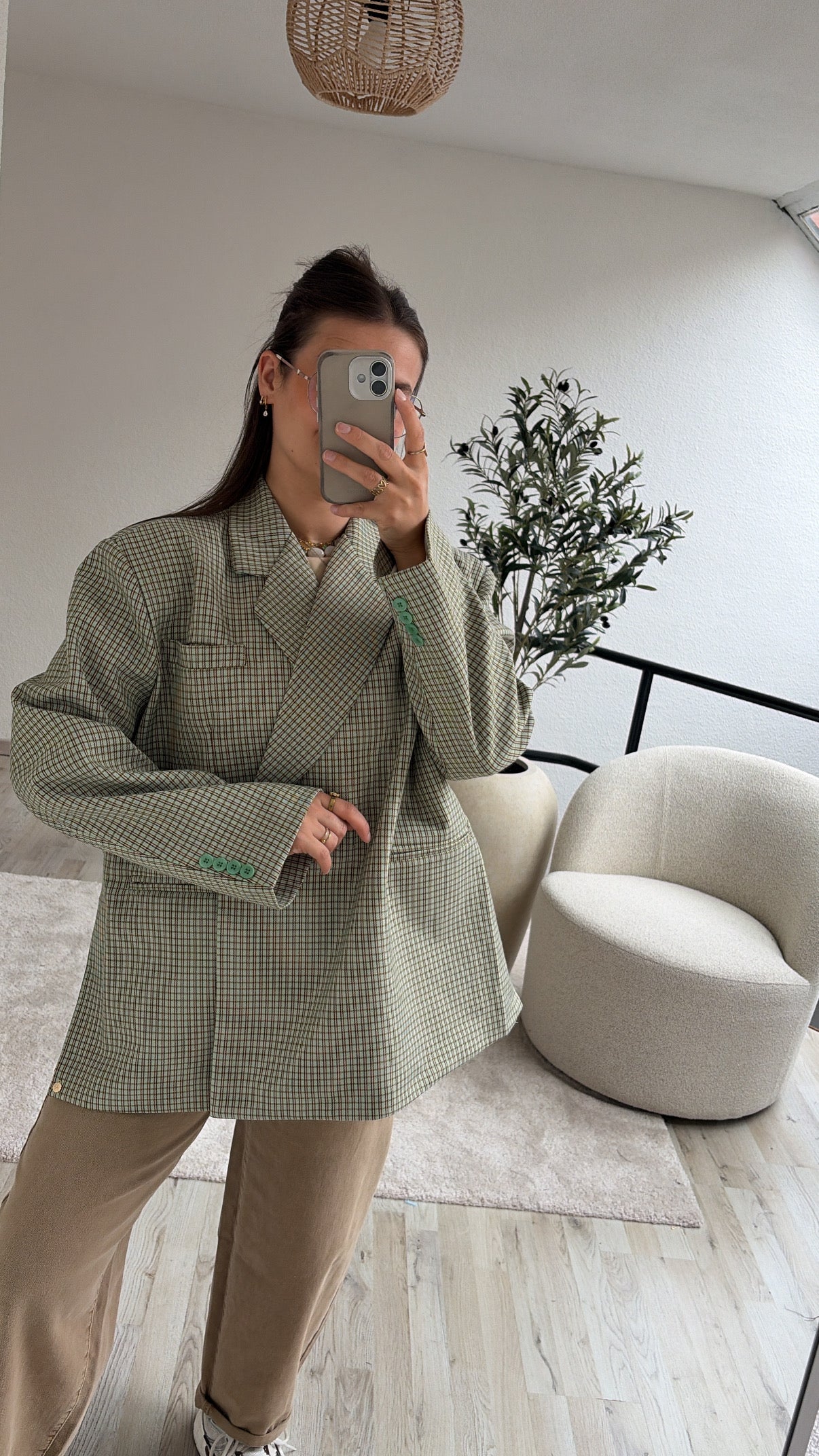 BLAZER GERUIT GROEN