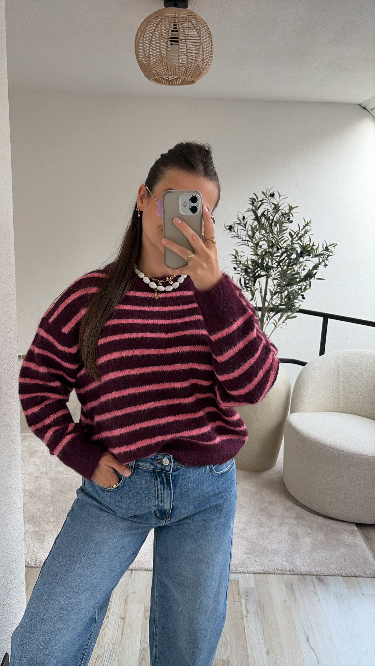 KNIT BURGUNDY-ROZE