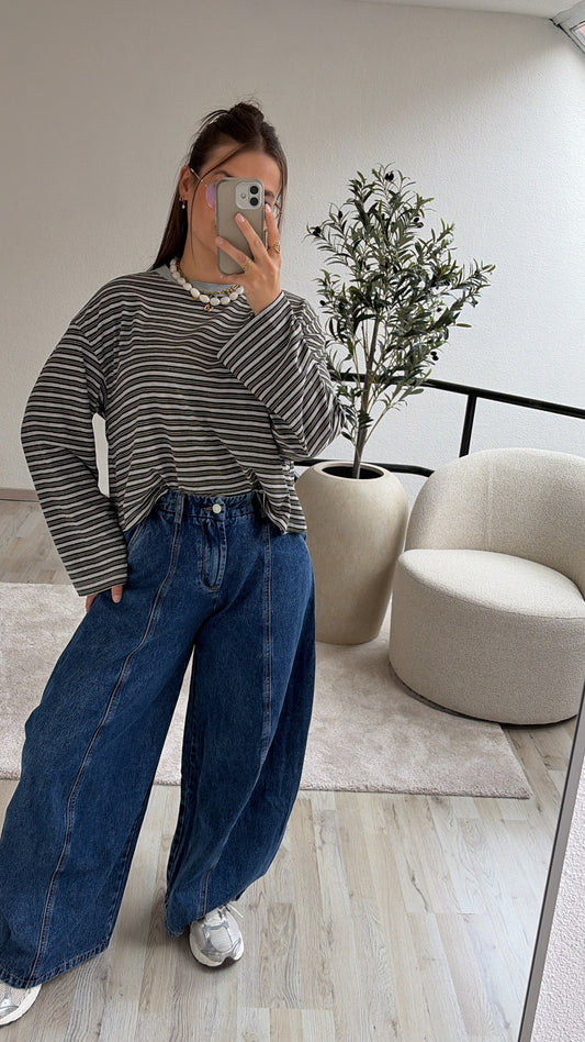 BALLOON JEANS BLAUW