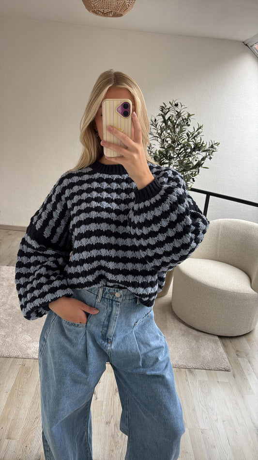 BLAUWE KNIT
