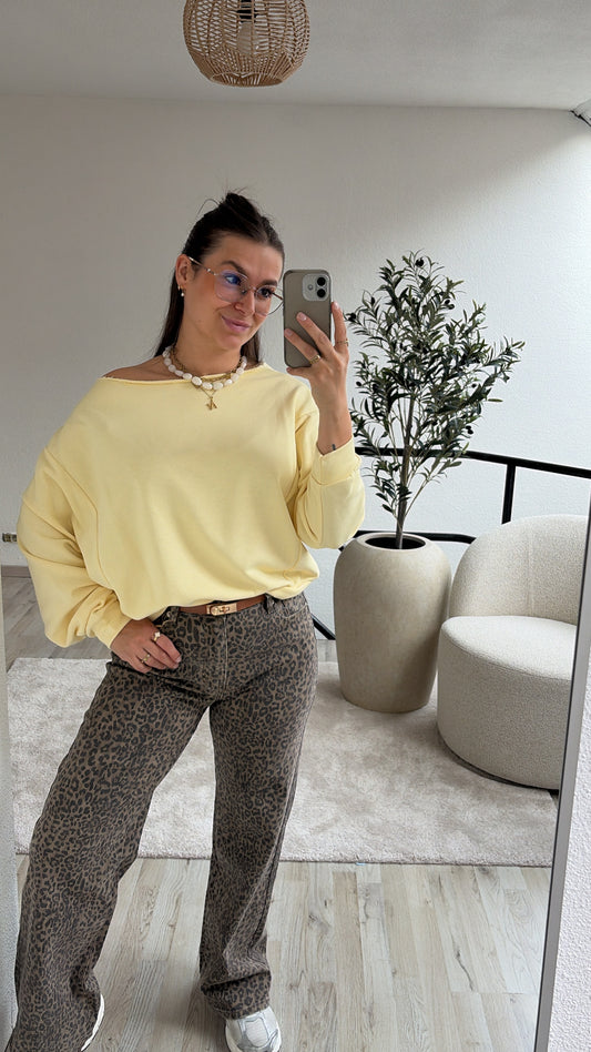 OFF SHOULDER SWEAT GEEL