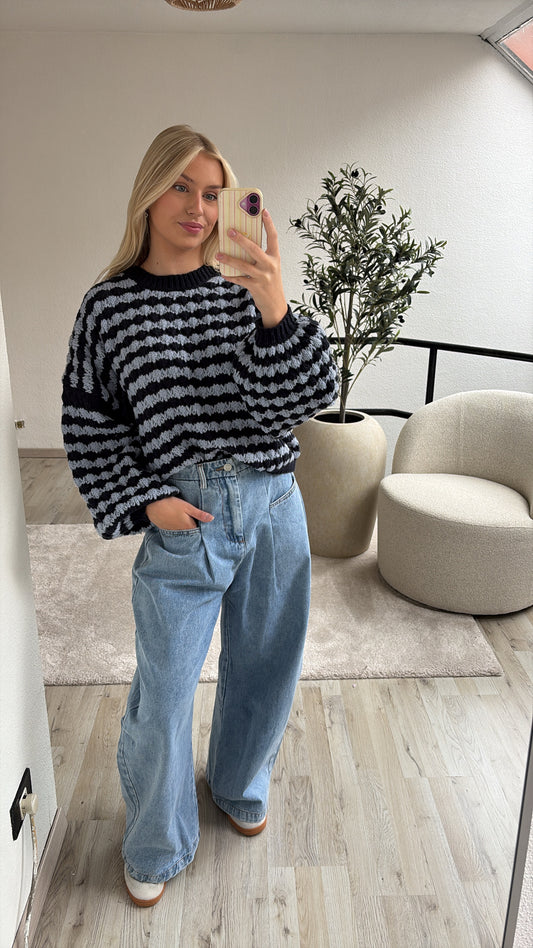 BLAUWE KNIT