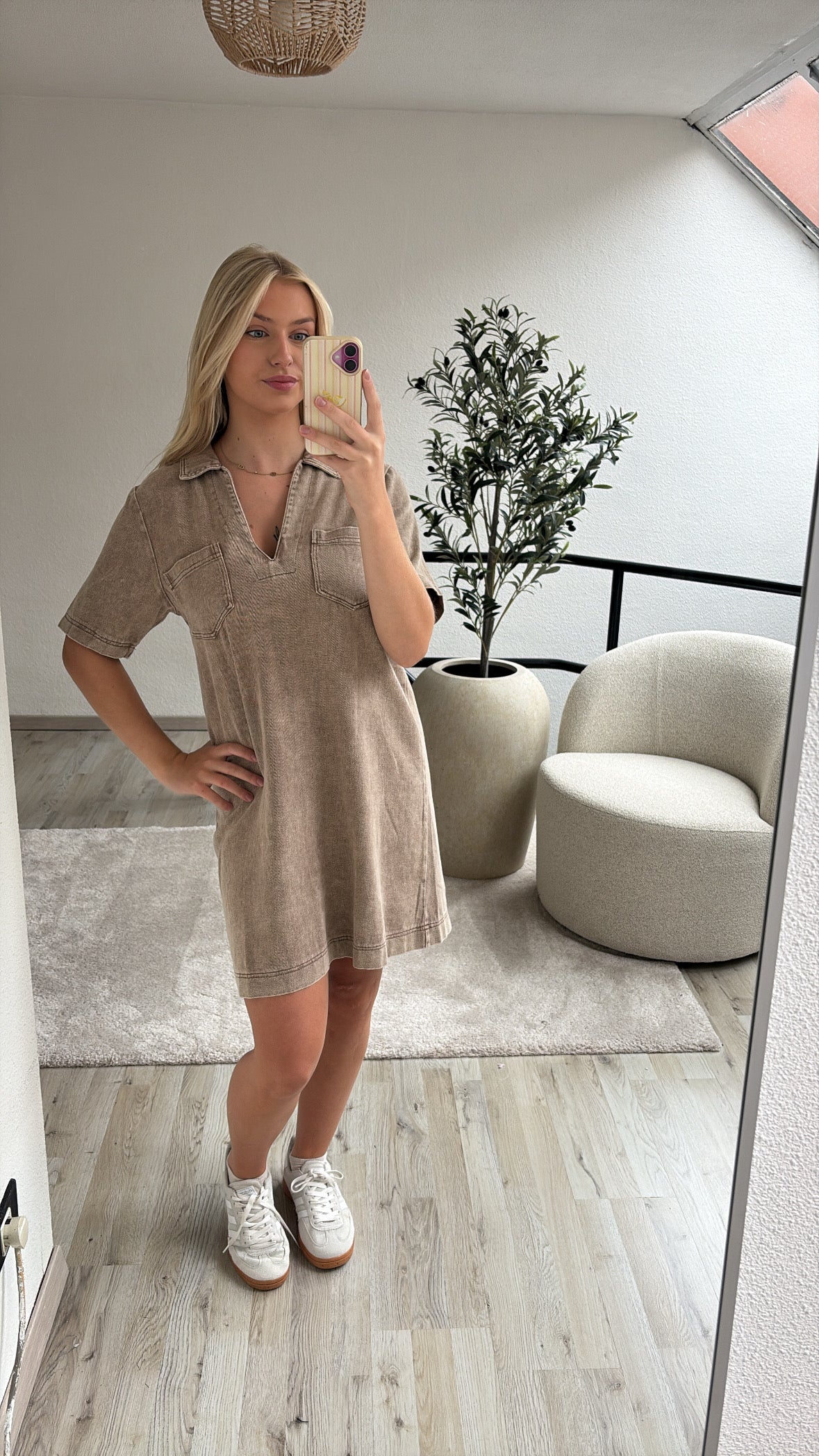 JEANSJURK TAUPE