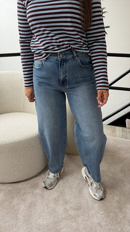 BALLOON JEANS BLAUW