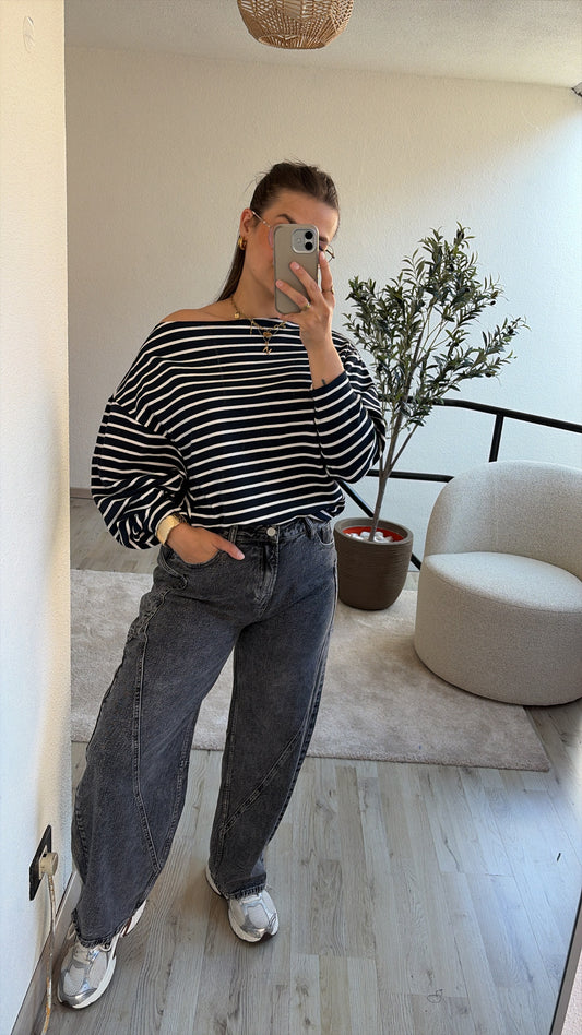 BALLOON JEANS GRIJS