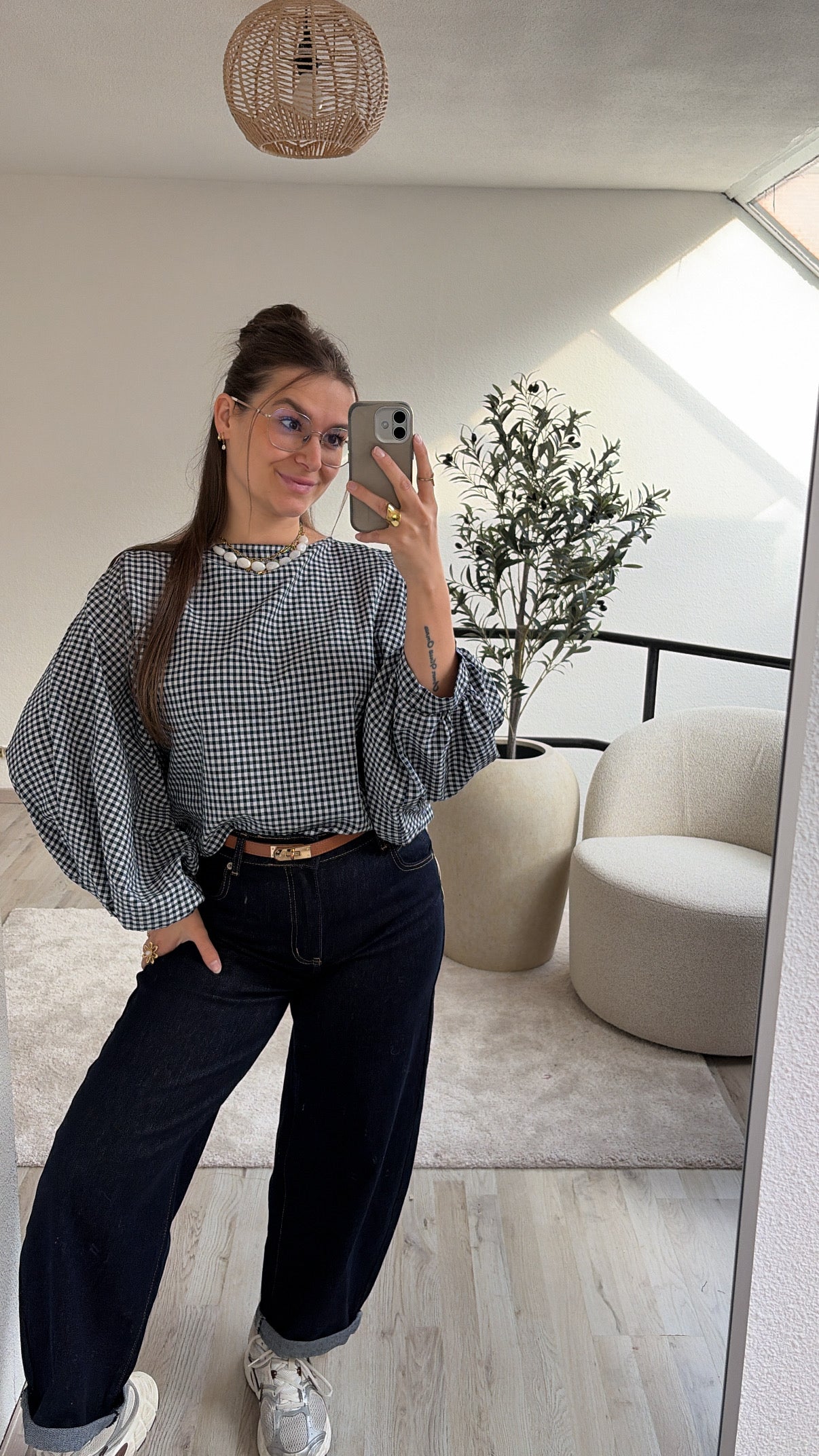 GERUITE BLOUSE MARINE
