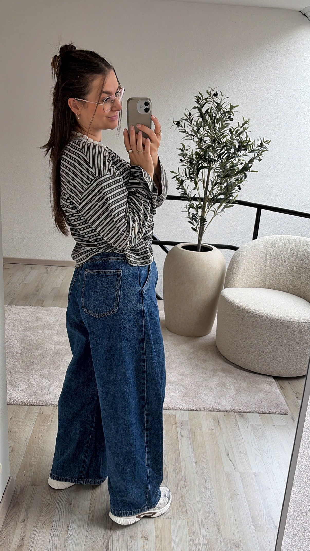 BALLOON JEANS BLAUW