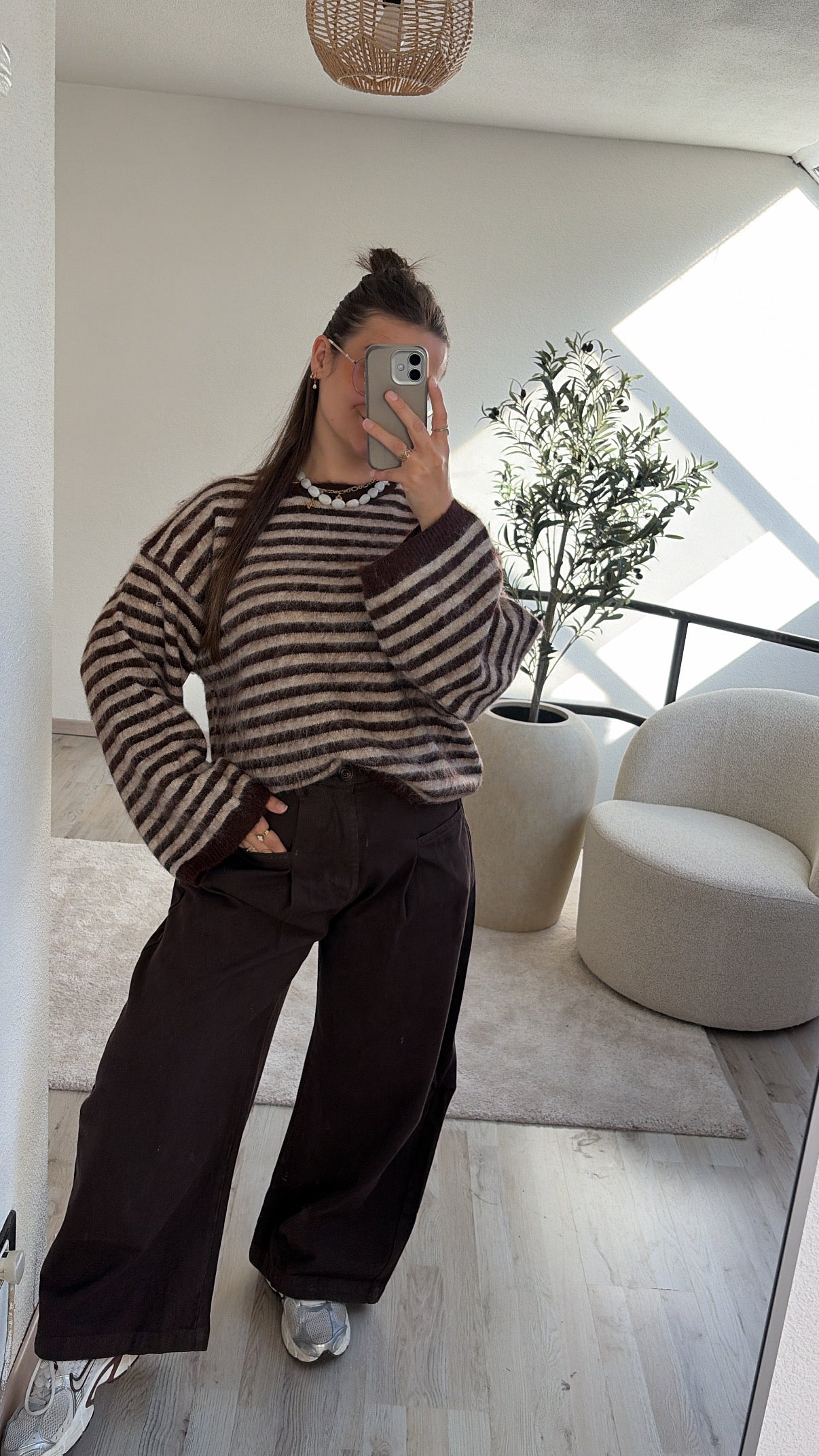 STRIPED KNIT CHOCO