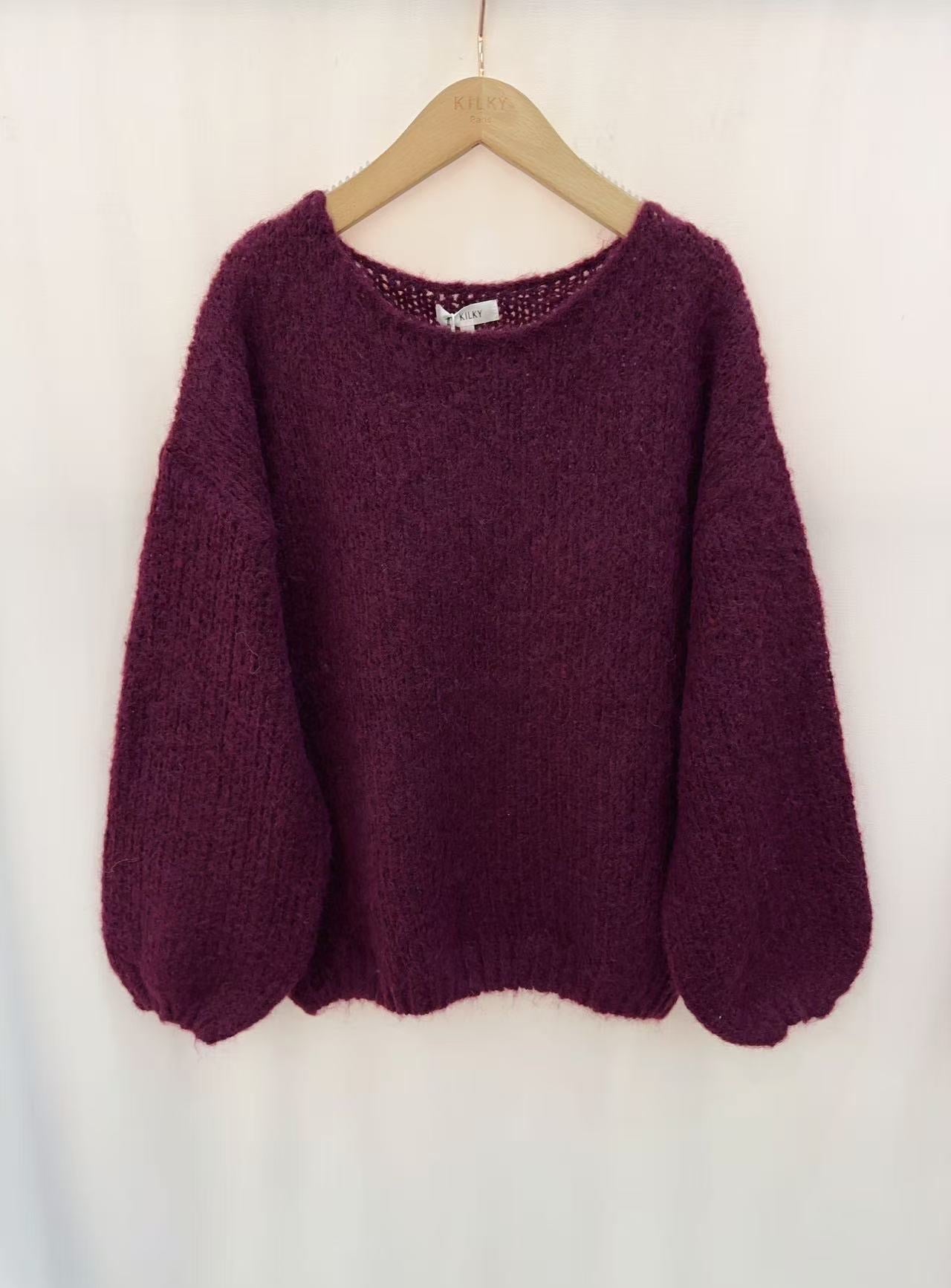 BURGUNDY KNIT