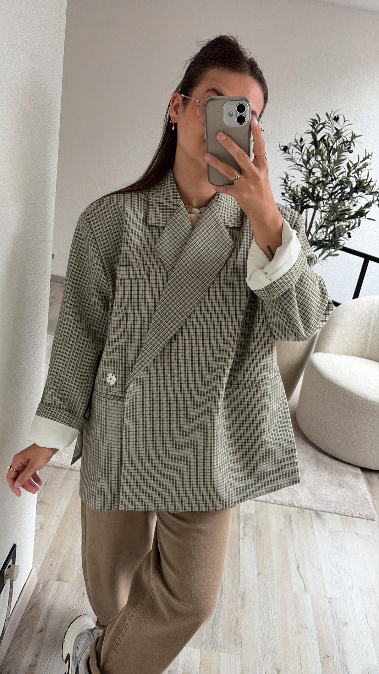 BLAZER GERUIT GROEN