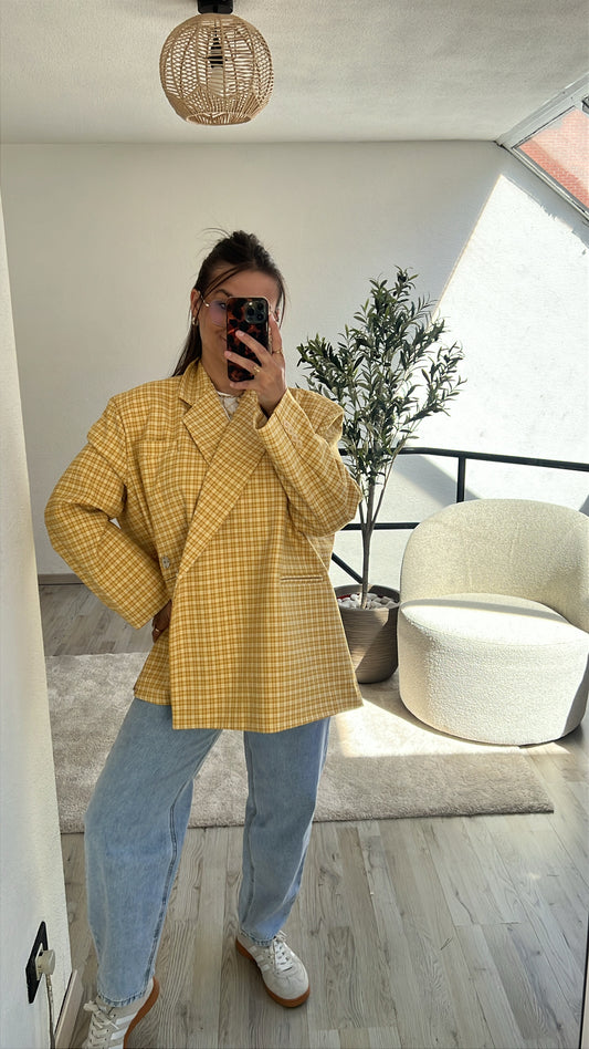 GERUITE BLAZER GEEL