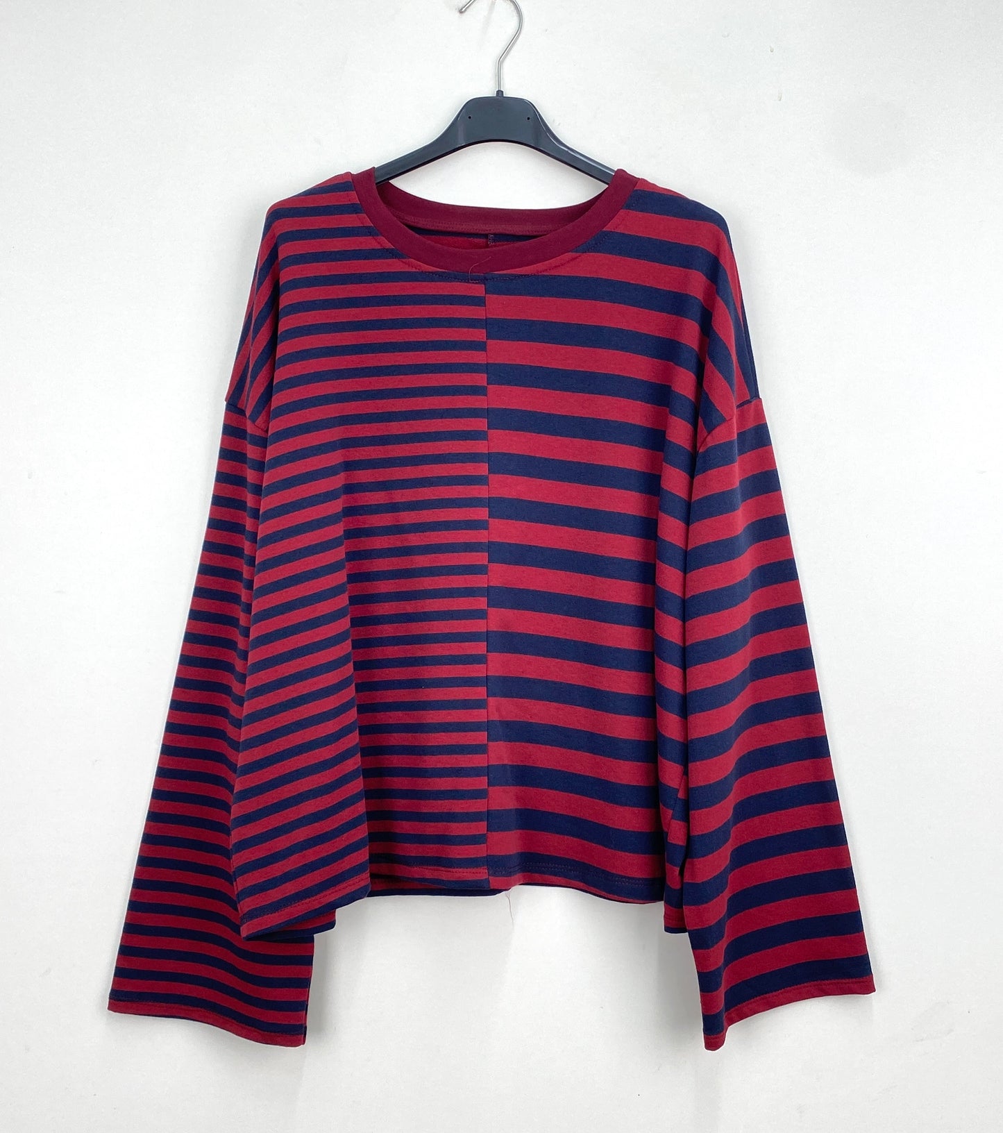 LONGSLEEVE MARINE-BURGUNDY