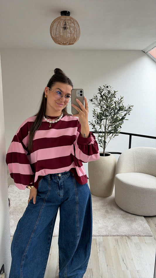 SWEATER BURGUNDY-ROZE