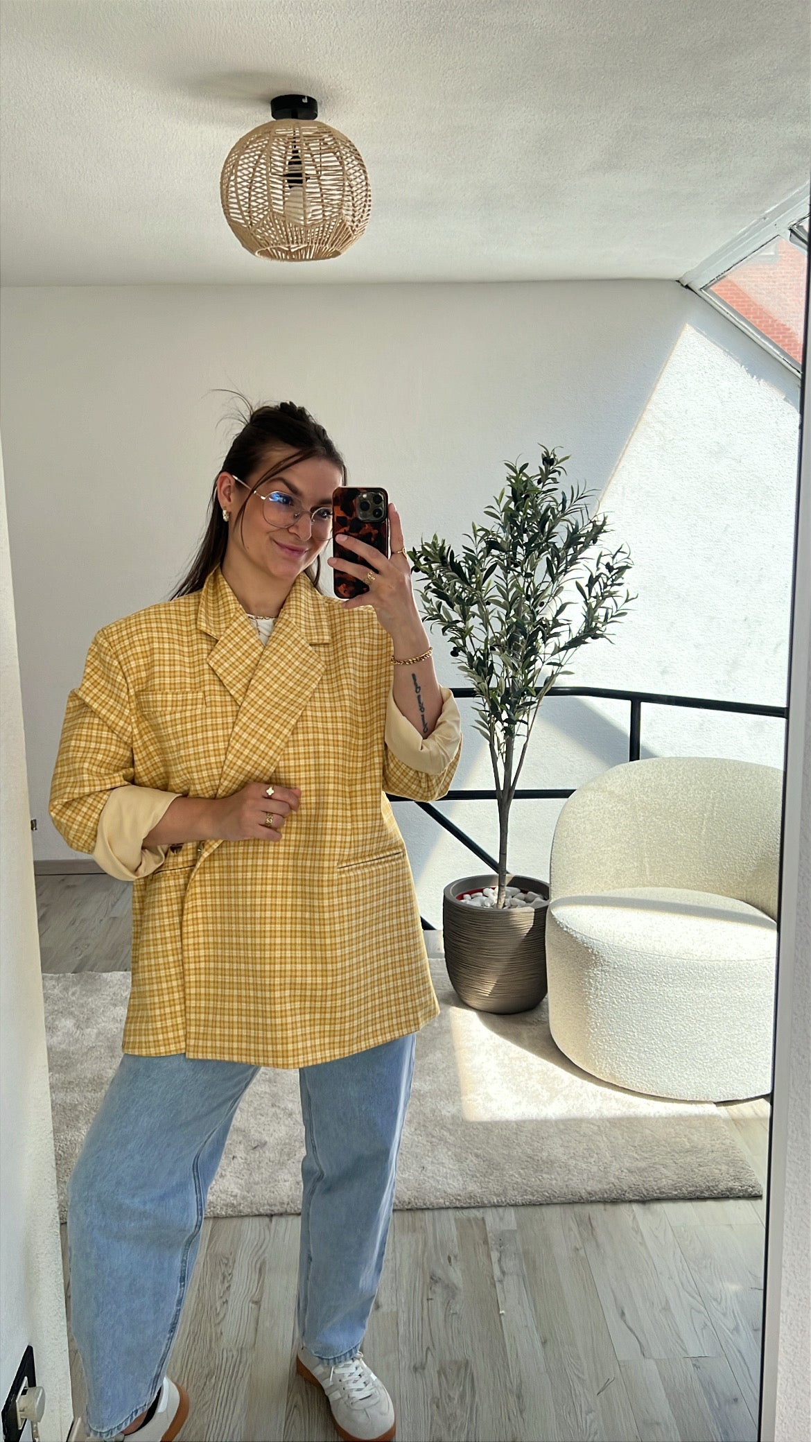 GERUITE BLAZER GEEL