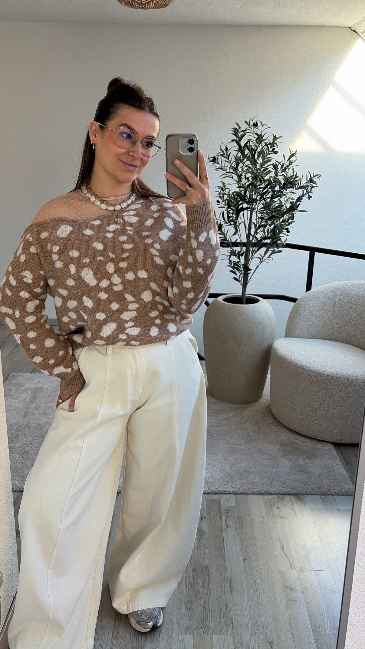 TAUPE BAMBI KNIT