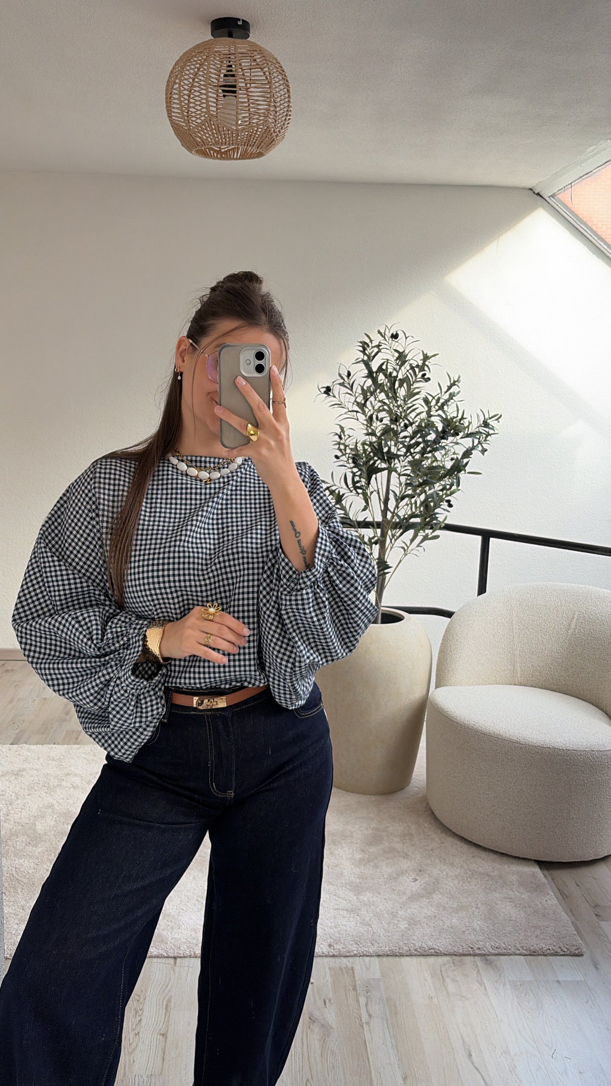 GERUITE BLOUSE MARINE
