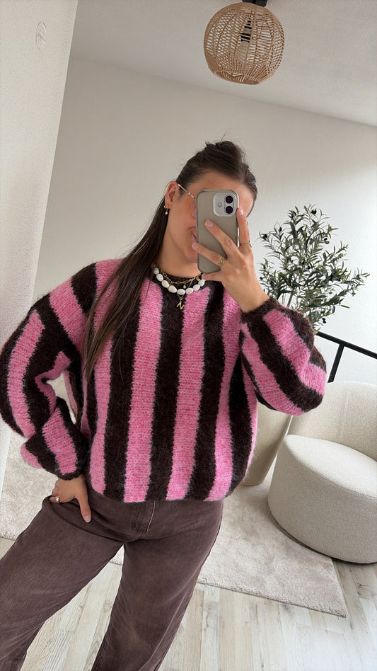KNIT ROZE BRUIN