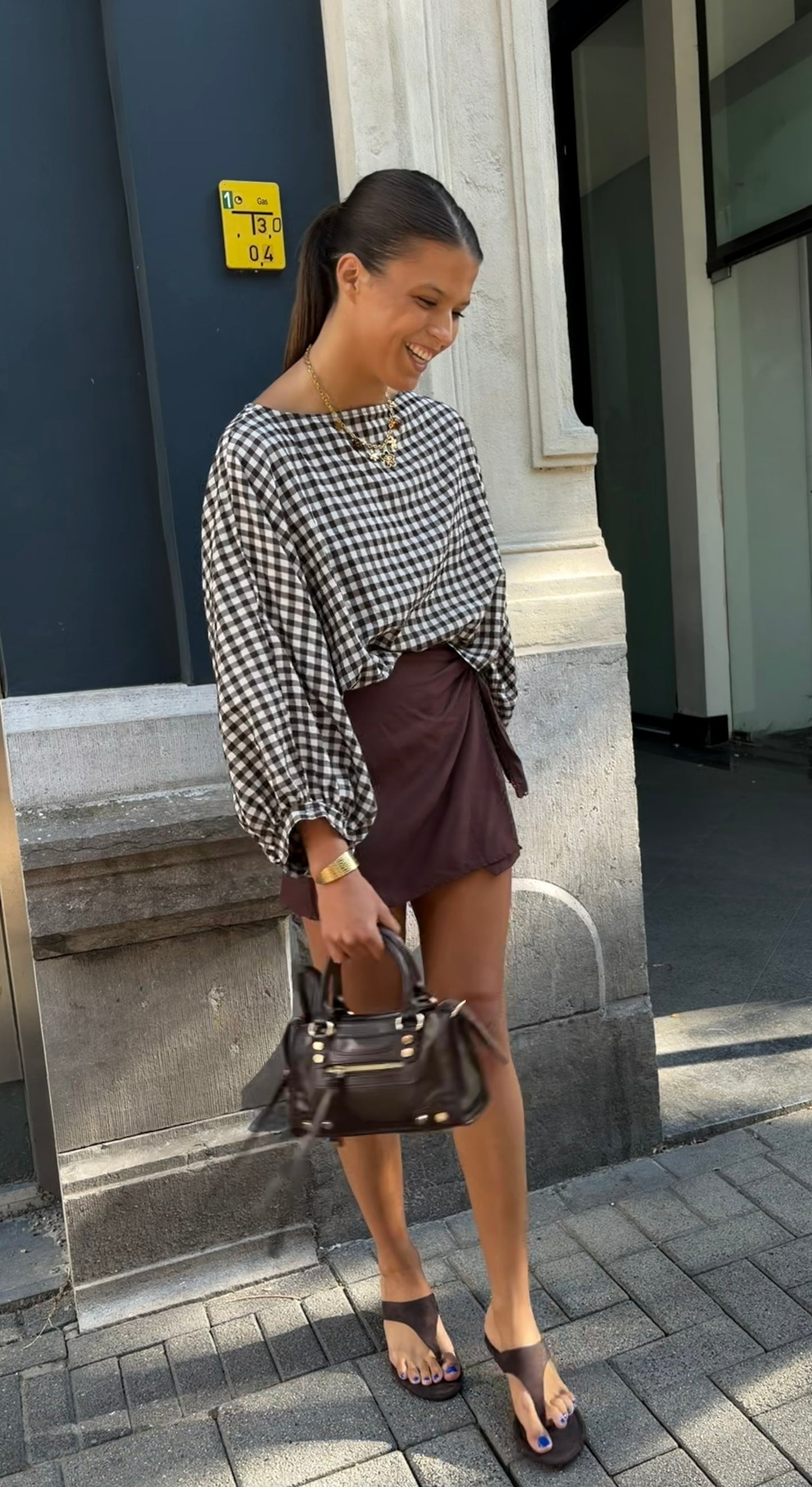GERUITE BLOUSE BRUIN