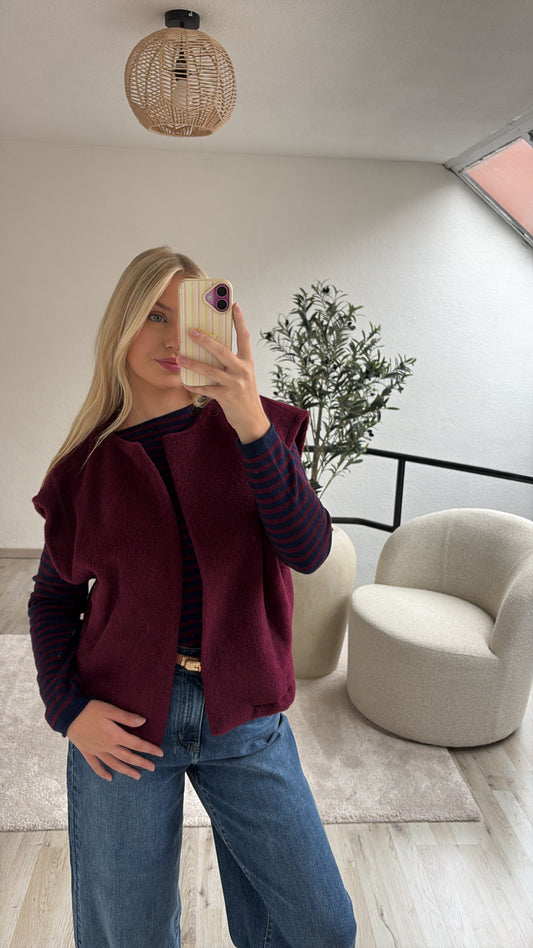 GILET BORDEAUX
