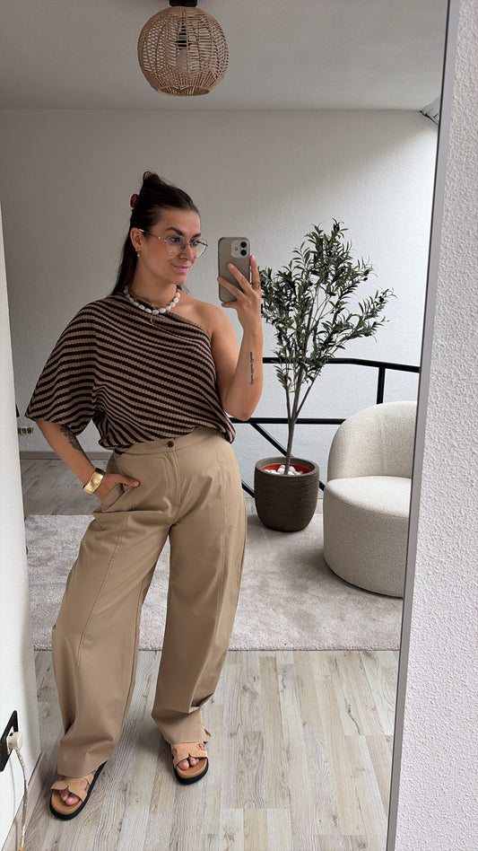 ONE SHOULDER SHIRT BRUIN