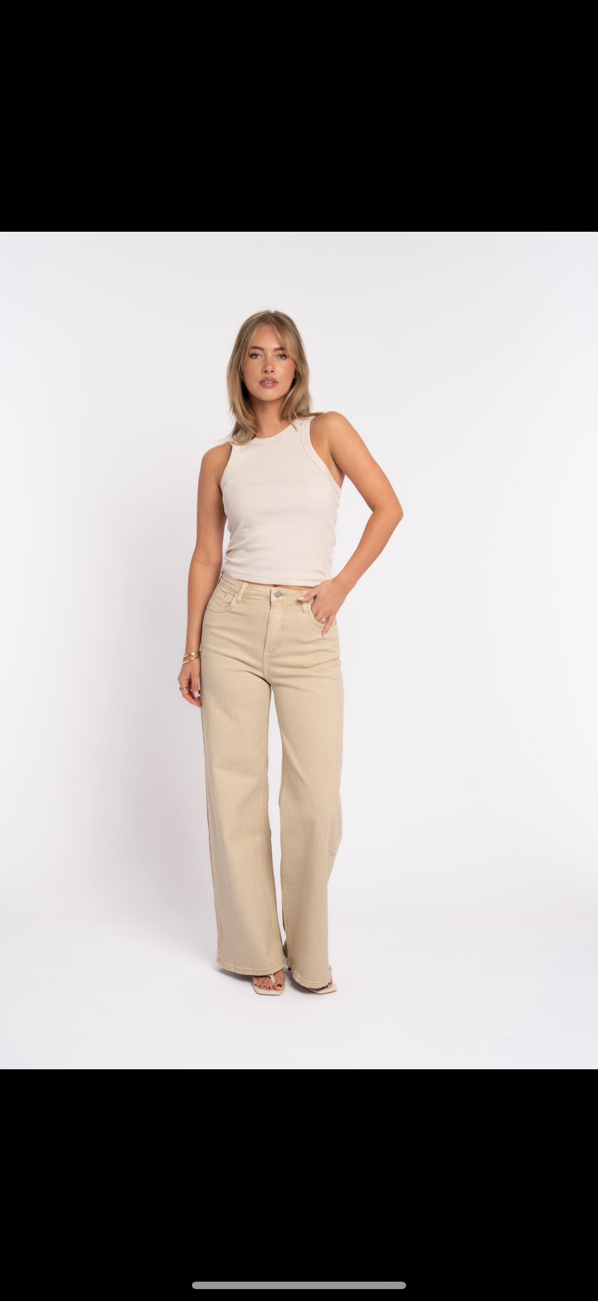 WIDE LEG BEIGE
