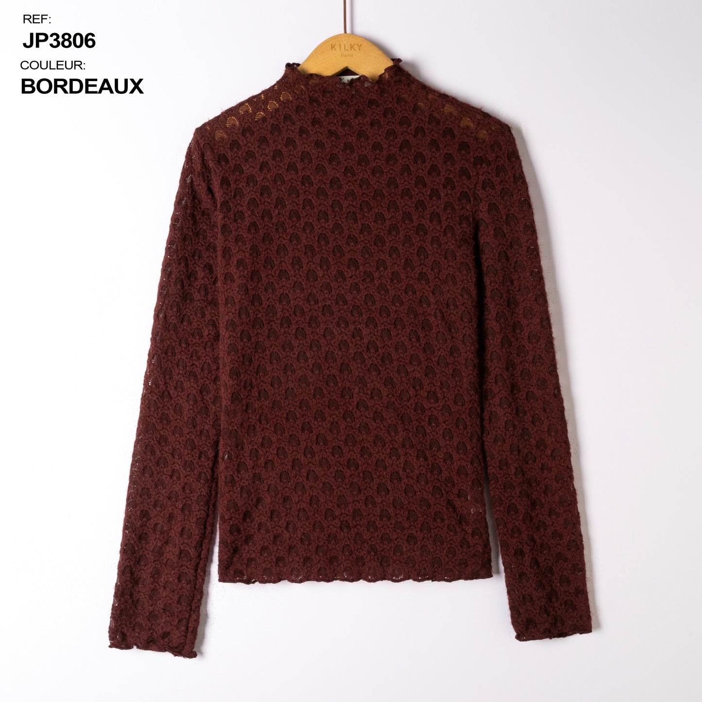 BLOUSE KANT BURGUNDY